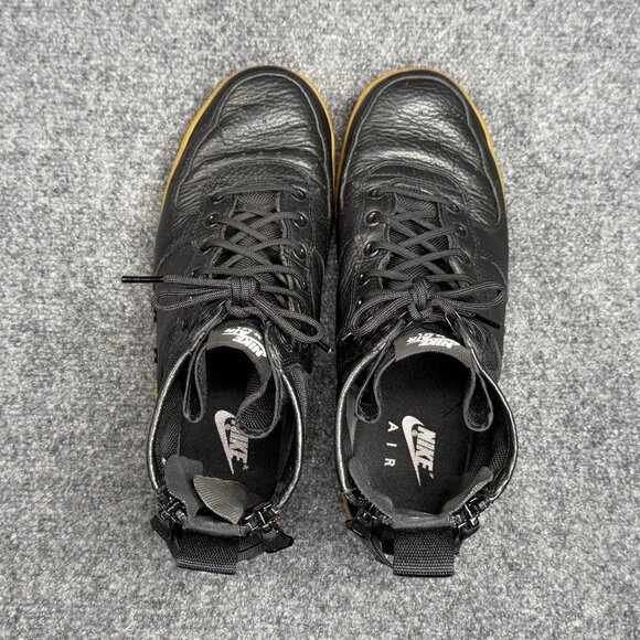 Nike SF Air Force 1 Mid Shoes Mens Size 10 Black Gum Retro Athletic Lace Sneaker - Picture 10 of 14